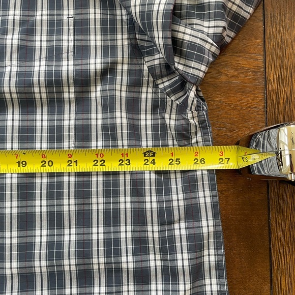 Ariat Wrinkle Free Check Shirt Men's XL Long Sleeve Blue White Button Down Work - Picture 8 of 9